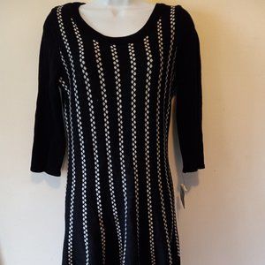 BLACK SWEATER DRESS